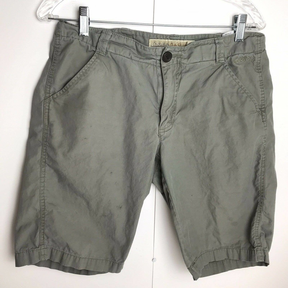 Cabelas Casuals Grey Outdoor Cargo Short - Picture 2 of 8
